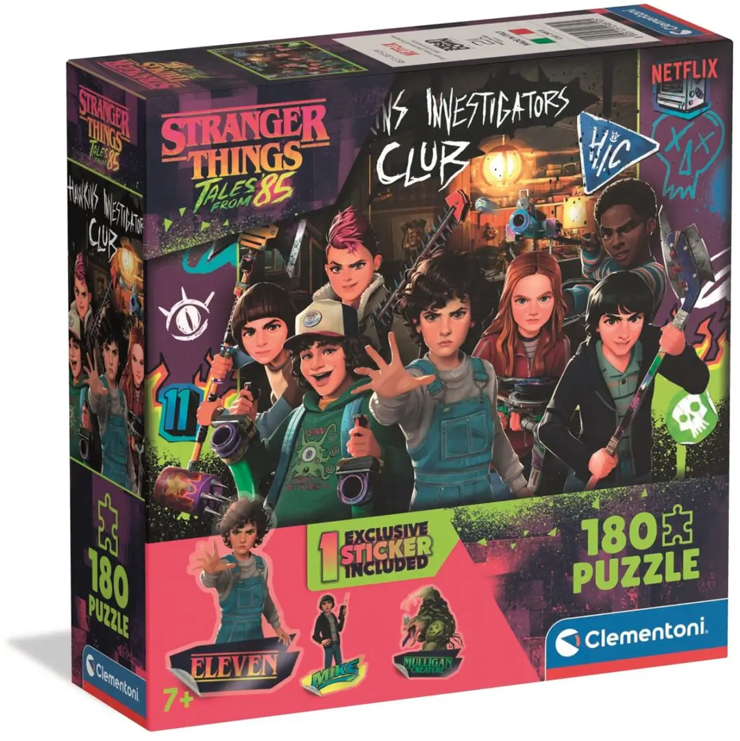 Clementoni Stranger Things Puzzel 180 Stukjes - 7+