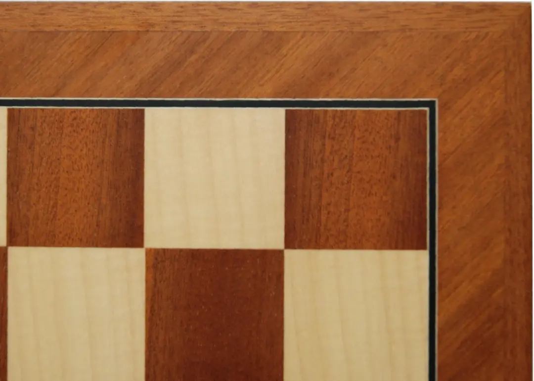 HOT Games Schaakbord Sapeli/Ahorn 40mm - 38cm