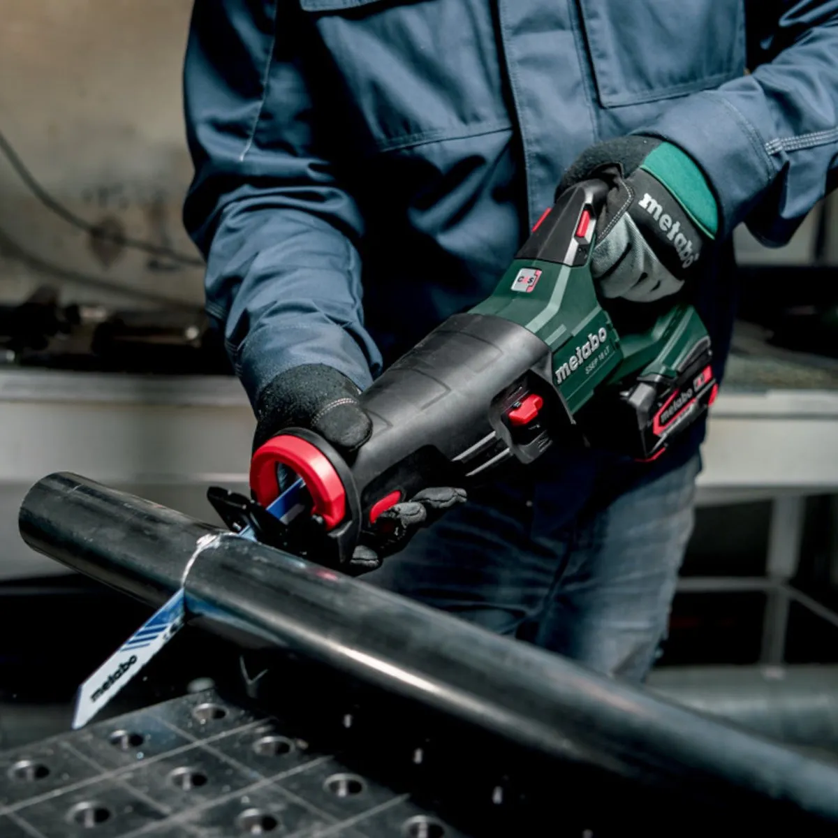 Metabo SSEP 18 LT accu-reciprozaag 18 V 32 mm + 1x LiHD-accu 4,0 Ah + oplader + Metabox