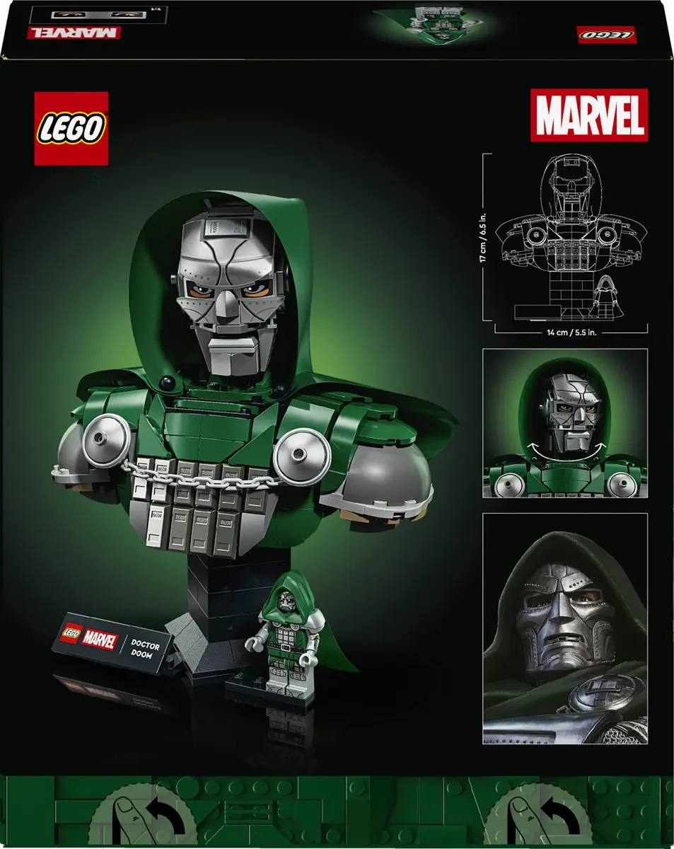 LEGO Marvel Doctor Doom Buste 76345 - 379 Stukken - Meerkleurig