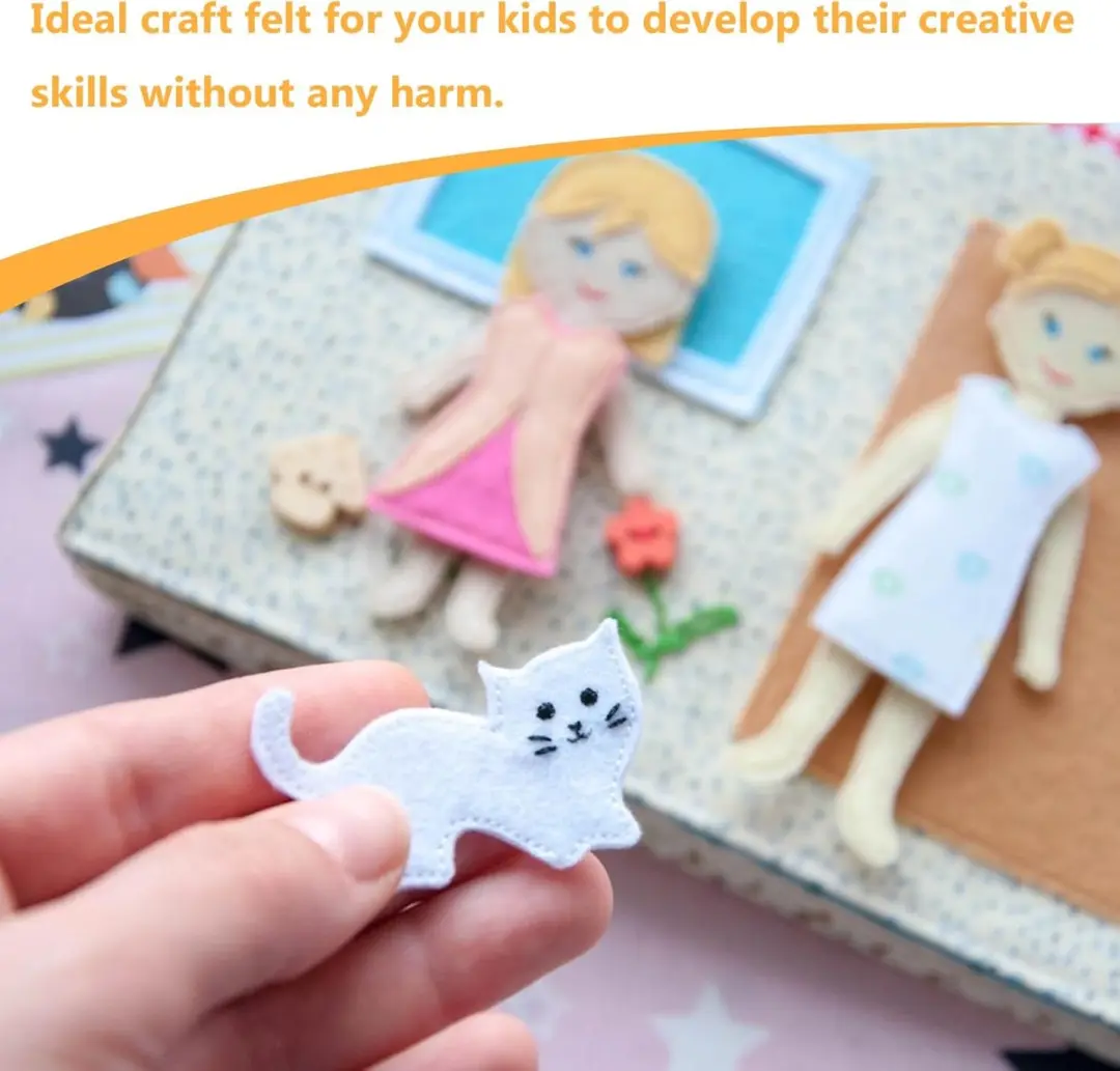 Creative Vilt A4 Vellen Hobbyvilt - 40 Stuks - Multi-gekleurd