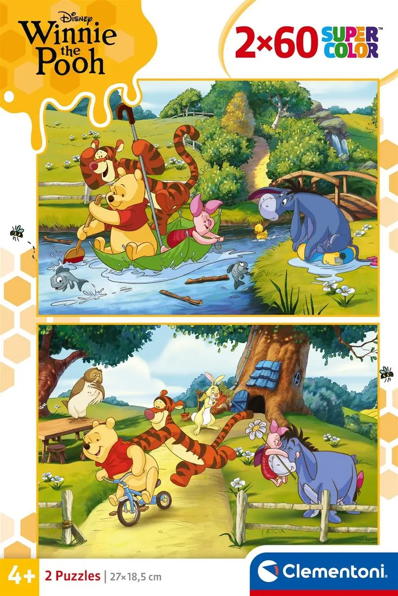 Clementoni Winnie de Poeh Puzzel 120 Stuks - 2x60