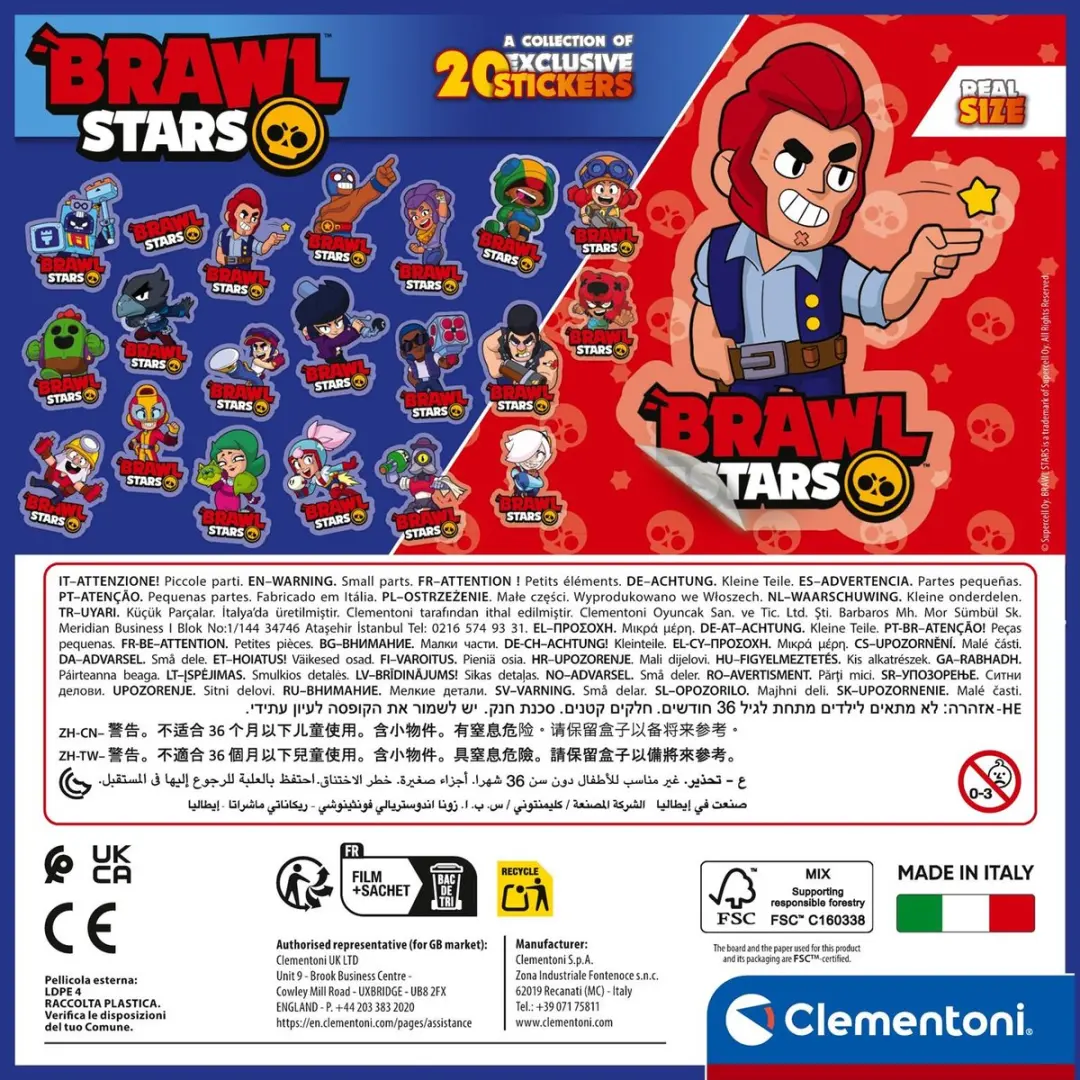 Clementoni Brawl Stars Puzzel 180 Stukjes - 7+
