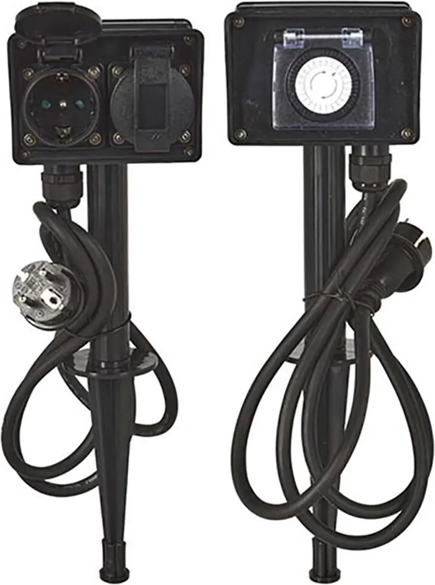FX Control Tuincontactdoos 2-Voudig Timer