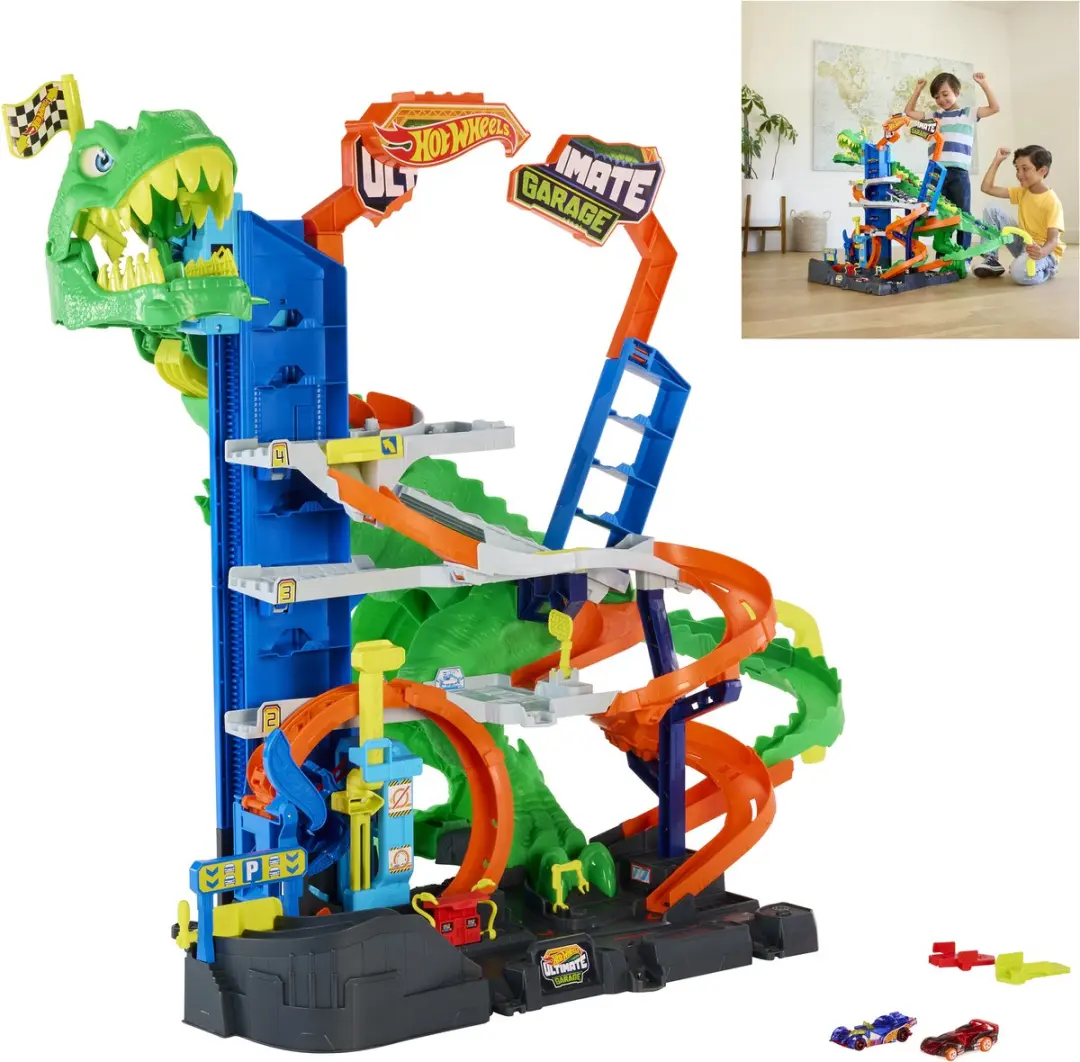 Hot Wheels City Ultieme T-Rex Garage JHL98