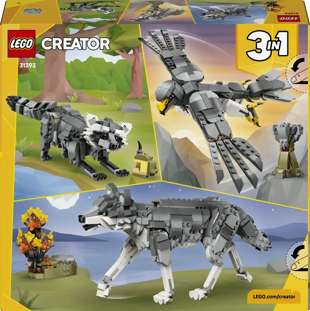 LEGO Creator 3in1 Bosdieren 31393 - 657 Stukken - Meerkleurig - afbeelding 6 van 6