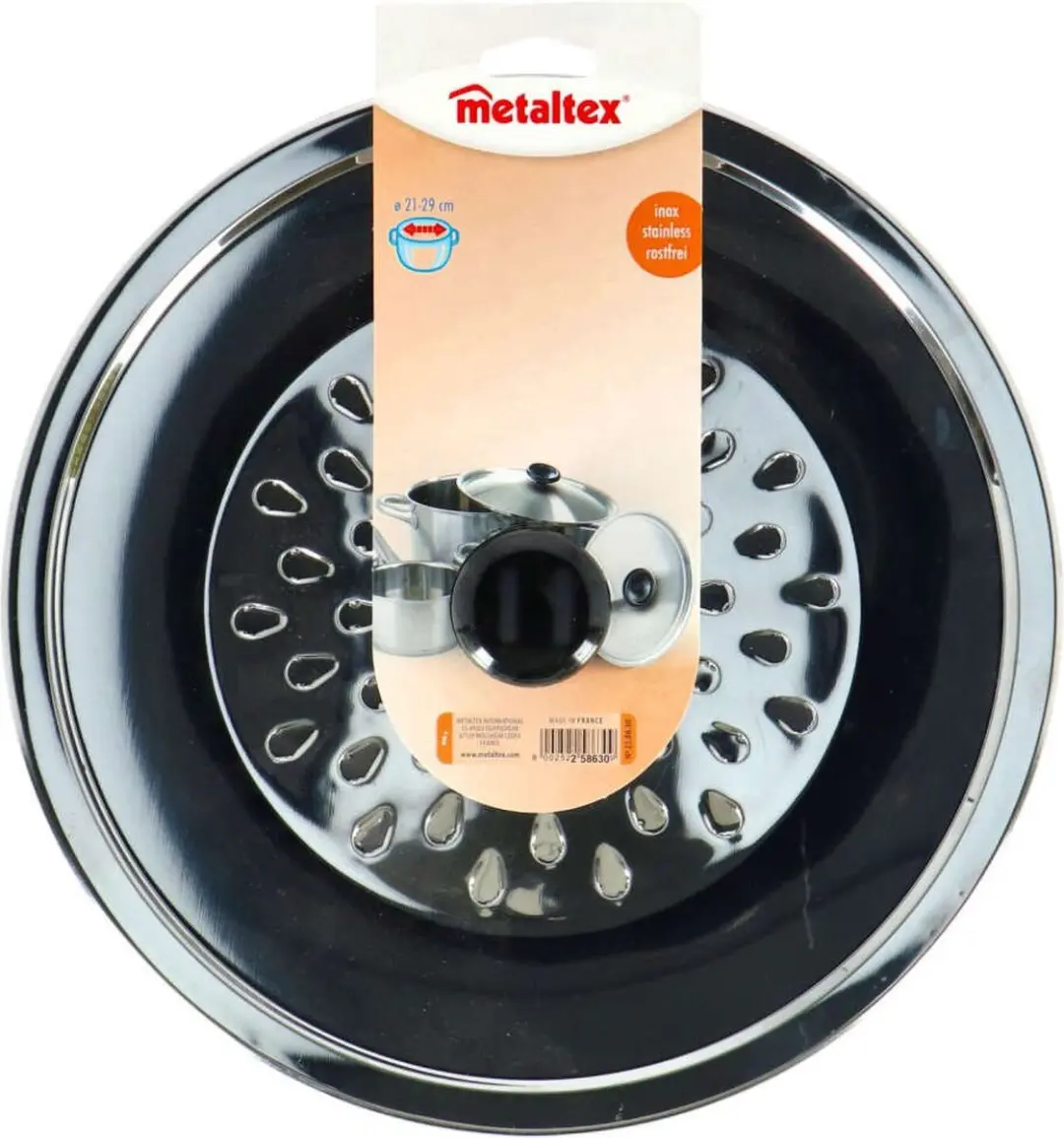 Metaltex Anti Spatdeksel 21-29cm Rvs - Blauw