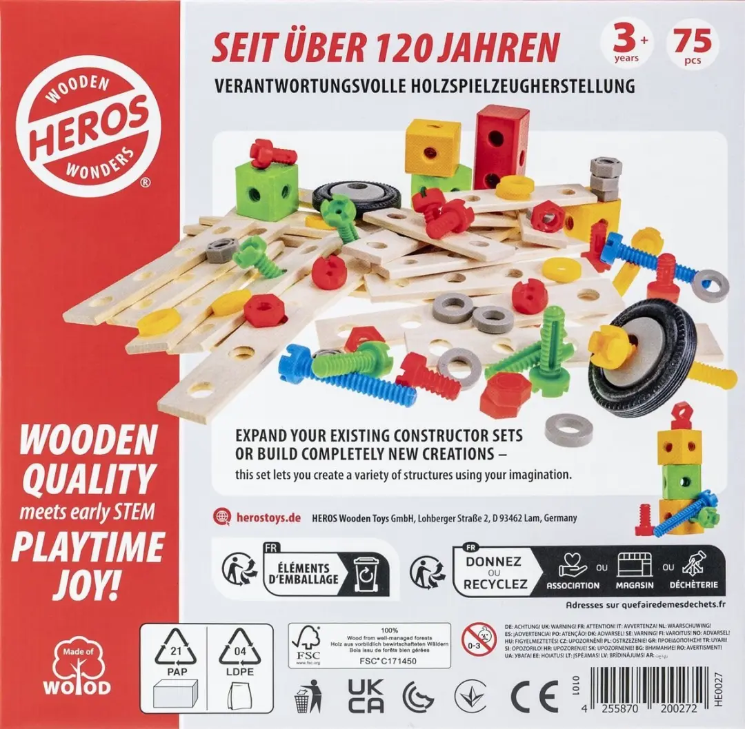 Heros Constructor Uitbreidingsset 75-delig - FSC Hout - afbeelding 6 van 6