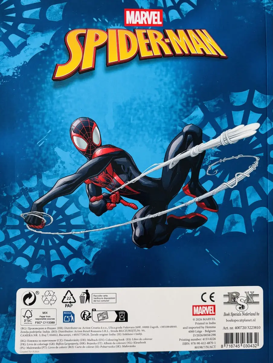 Marvel Spider-Man Kleurboek A4 - 48 Pagina's