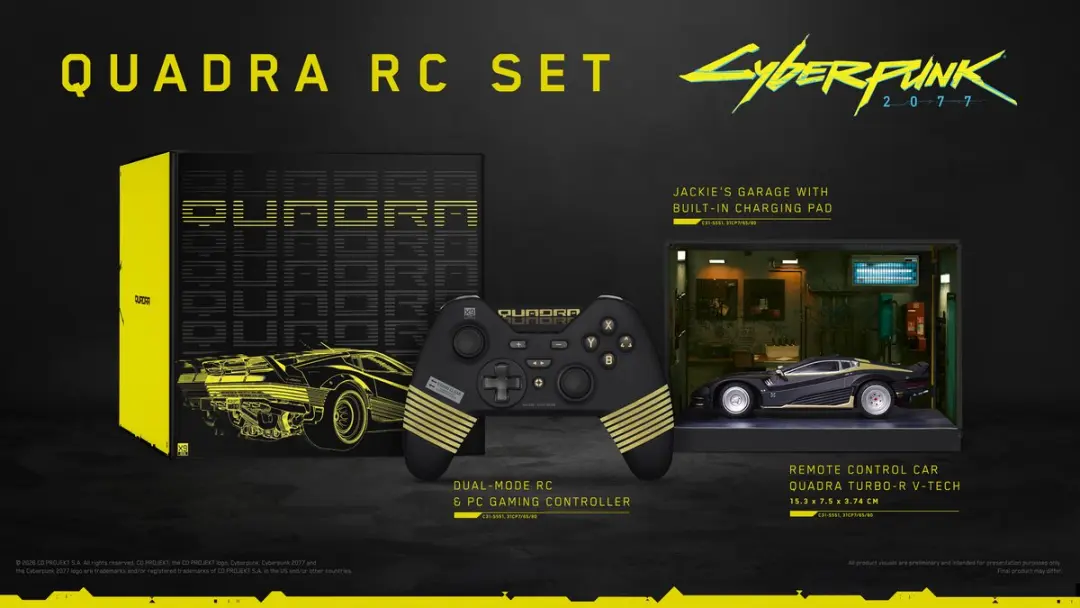 Bandai Namco Cyberpunk 2077 Quadra RC Set INSM04931 - Zwart