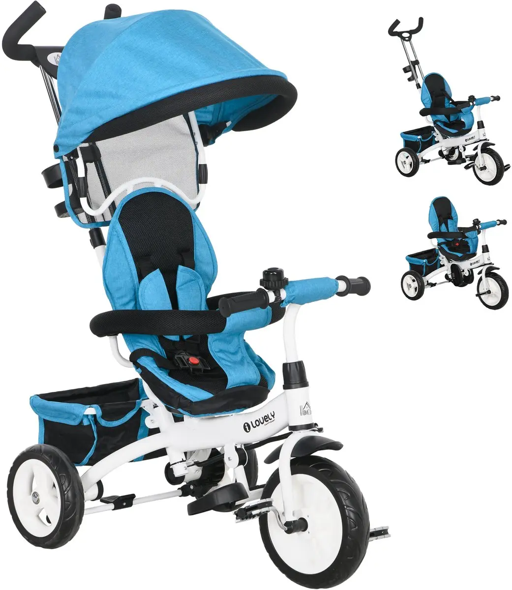 ECTEATOY 6-in-1 Driewieler Blauw