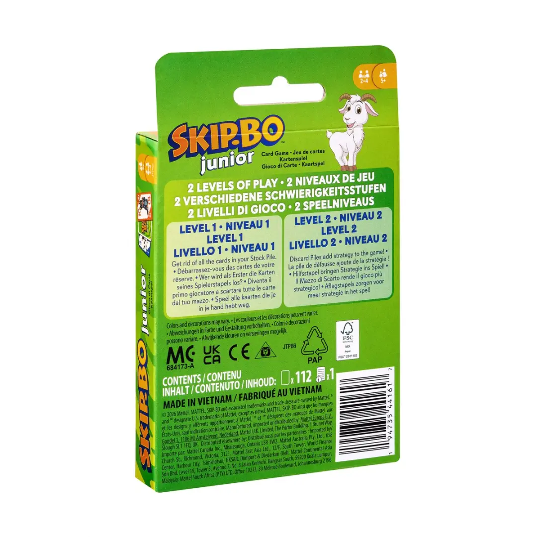 Mattel Games Skip-Bo Junior JTP66 - 2-4 Spelers