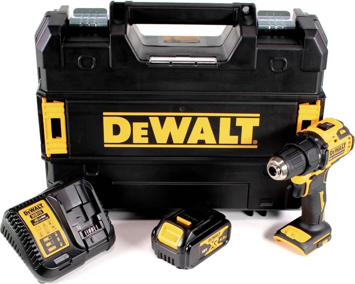 DeWalt DCD708M1T Accuboormachine 18V Brushless - 2 Snelheden - 4,0Ah - TSTAK Box - afbeelding 4 van 5