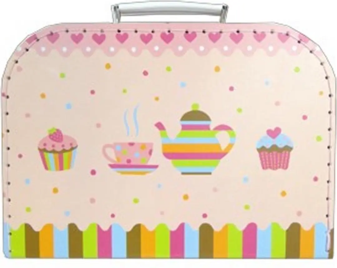 Simply for Kids Porseleinen Theeservies Cupcake - Kleurenmix