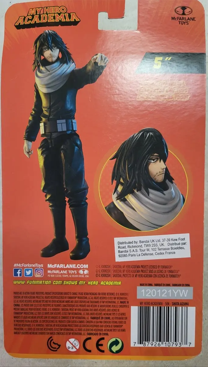 McFarlane Toys My Hero Academia Shota Aizawa Actiefiguur 13cm