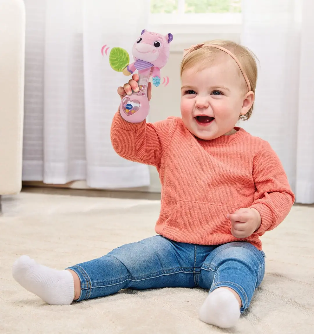 VTech Dierenvriendjes Rammelaar Nijlpaard Roze