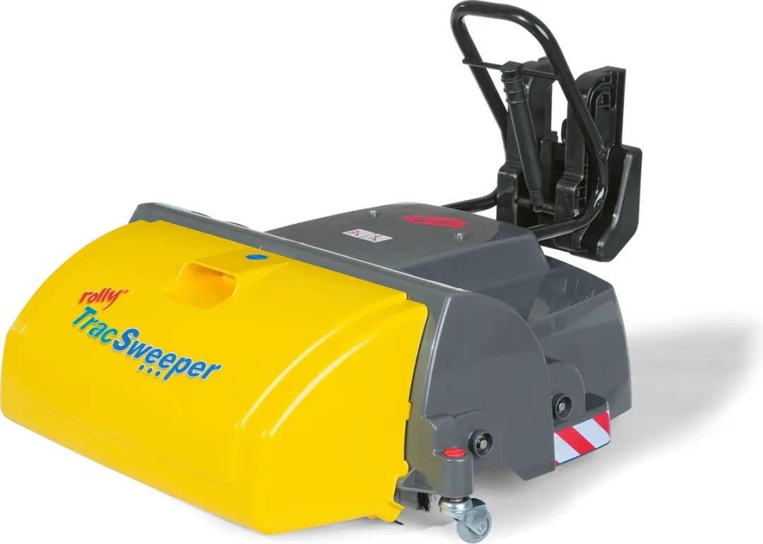 Rolly Toys RollyTrac Sweeper Veegmachine - Zwart/Geel