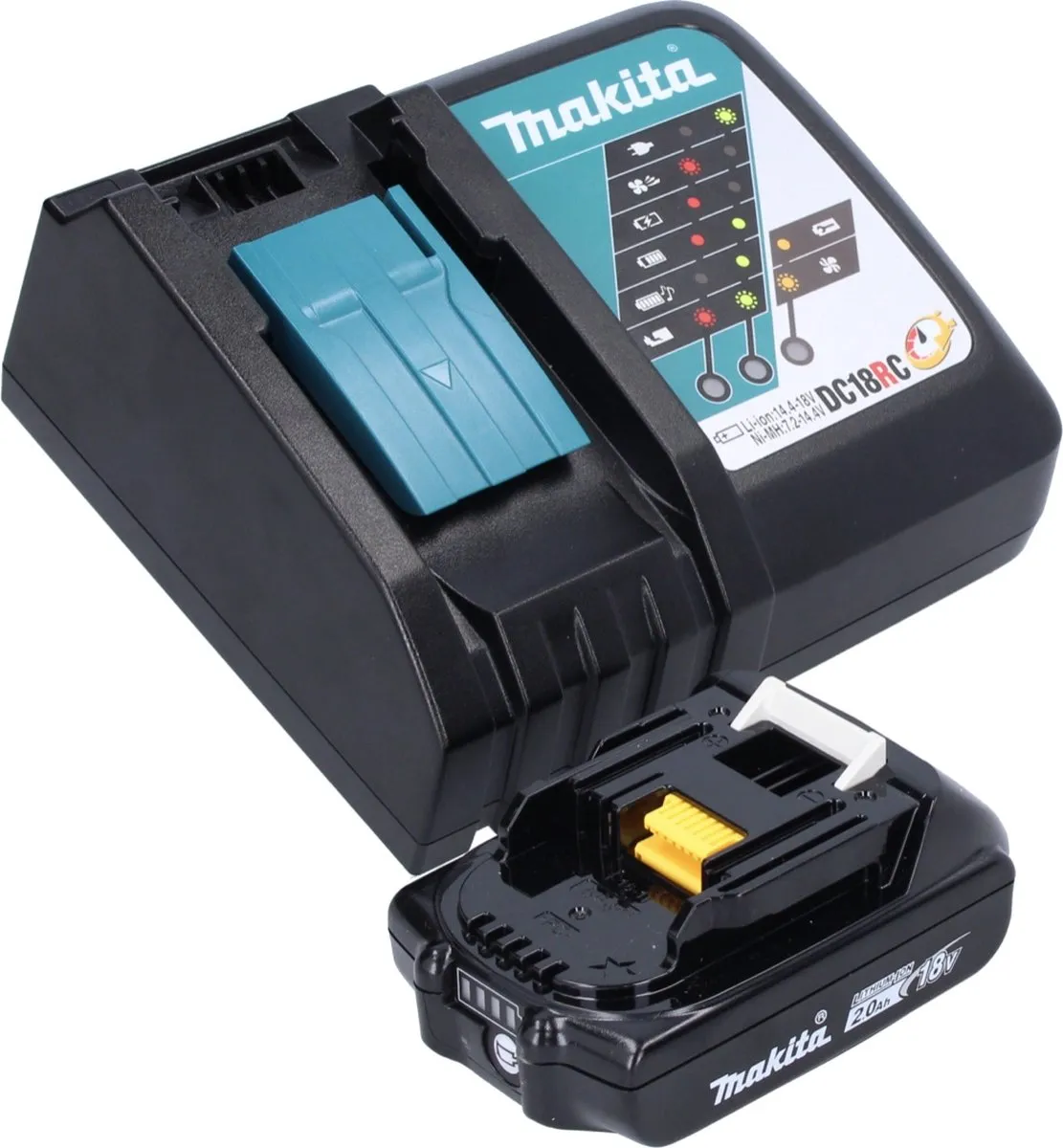 Makita DCO 181 RA1J accu-draaimachine 18 V 32000 tpm borstelloos + 1x oplaadbare accu 2.0 Ah + lader + Makpac