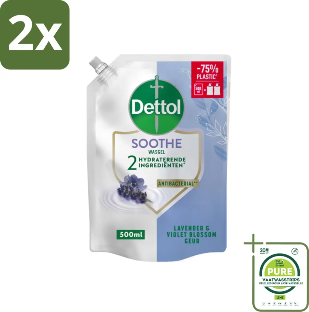 Dettol Handzeep Navulling Soothe Lavendel & Vioolbloesem 500ml