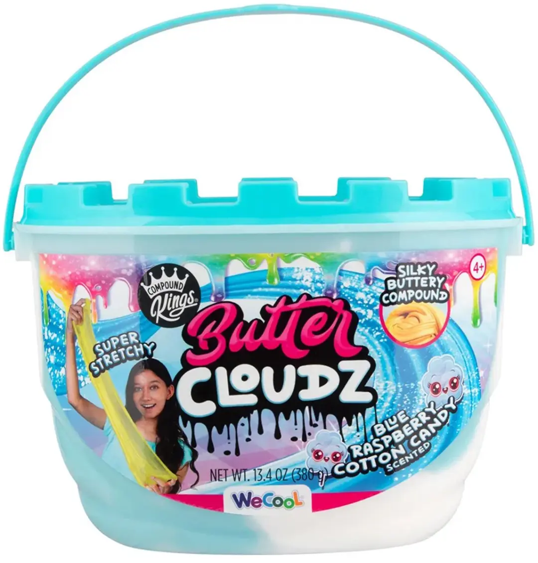 Paladone Butter Cloudz Swirls Slijm - Blue Raspberry Cotton Candy 340g