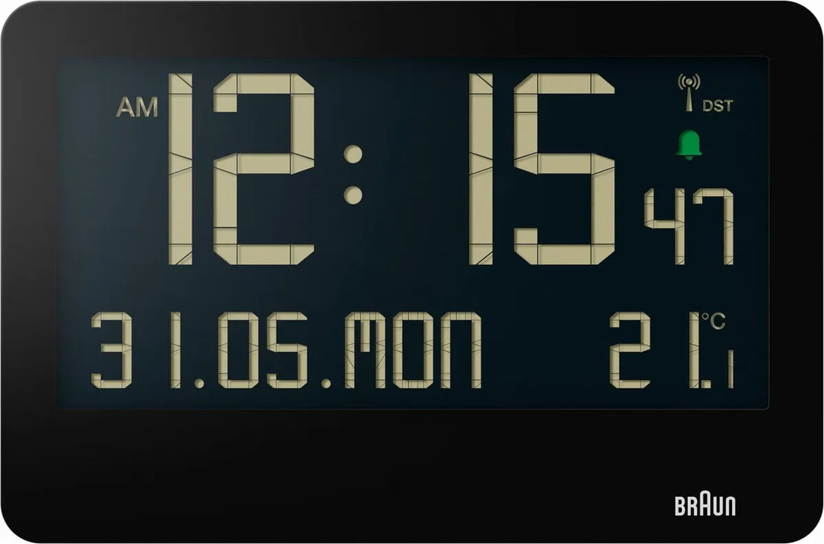 Braun BC14B-DCF Wandklok Digitaal