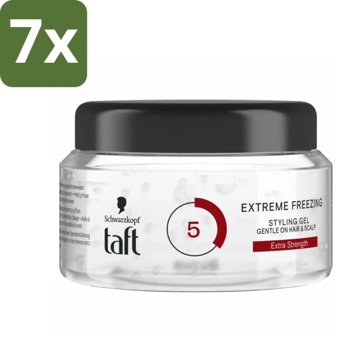 Taft Extreme Freezing 5 Styling Gel 200ml - 7 Stuks