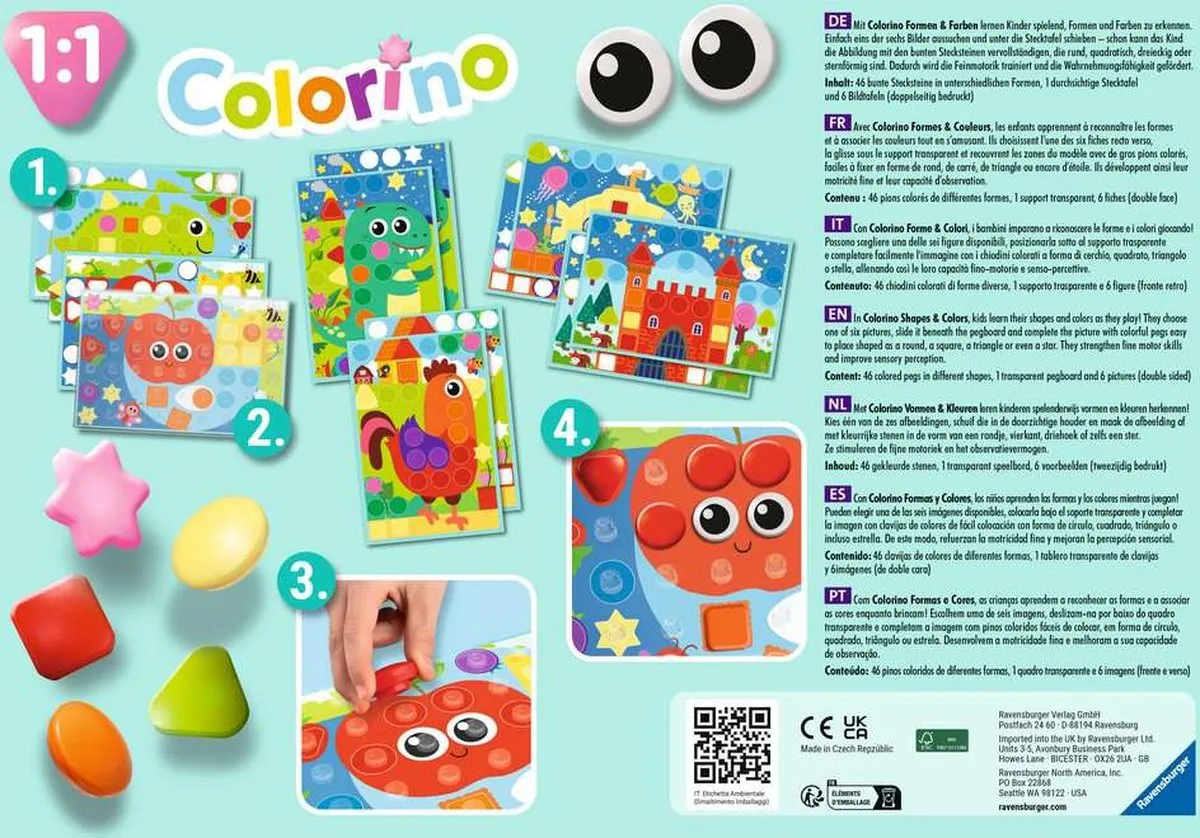 Ravensburger Colorino Colors and Shapes 20987 - Multicolor - afbeelding 6 van 6