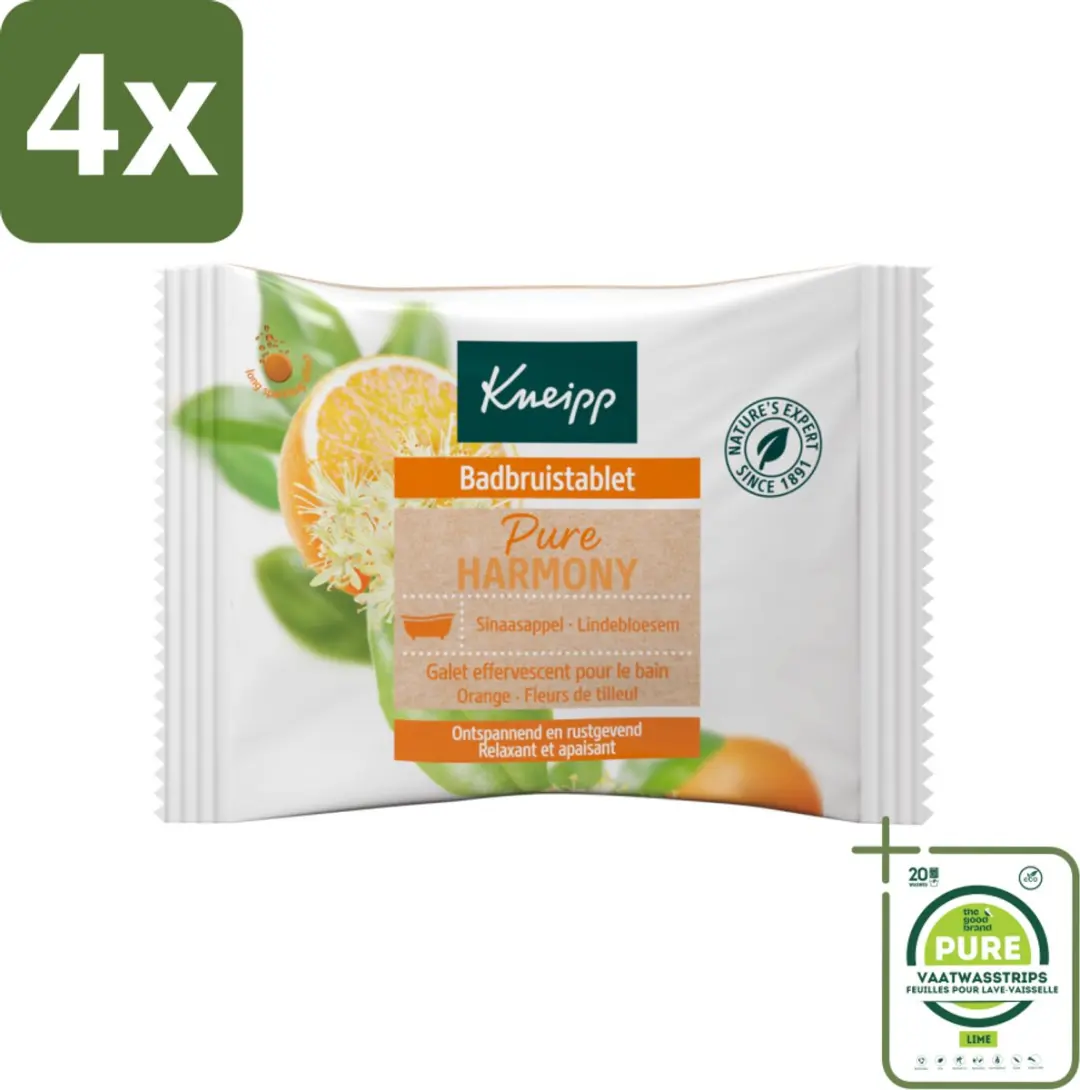 Kneipp Badbruistablet Oranje Lindebloesem
