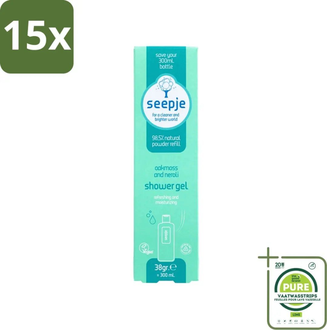 Seepje Douchegel Navulling Eikenmos & Neroli 570g