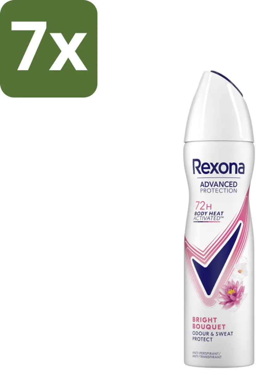 Rexona Advanced Protection Bright Bouquet Deospray 150ml - 7 Stuks