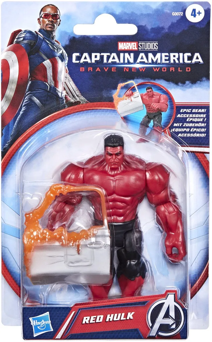 Hasbro Avengers Red Hulk Actiefiguur 10cm - Marvel