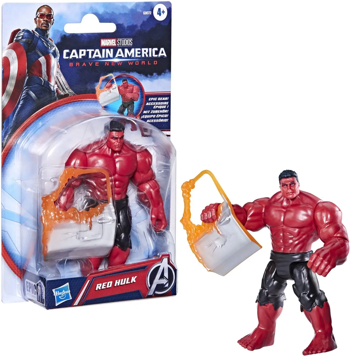 Hasbro Avengers Red Hulk Actiefiguur 10cm