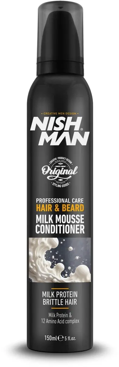 Nishman Hair & Beard Milk Mousse Conditioner 200ml