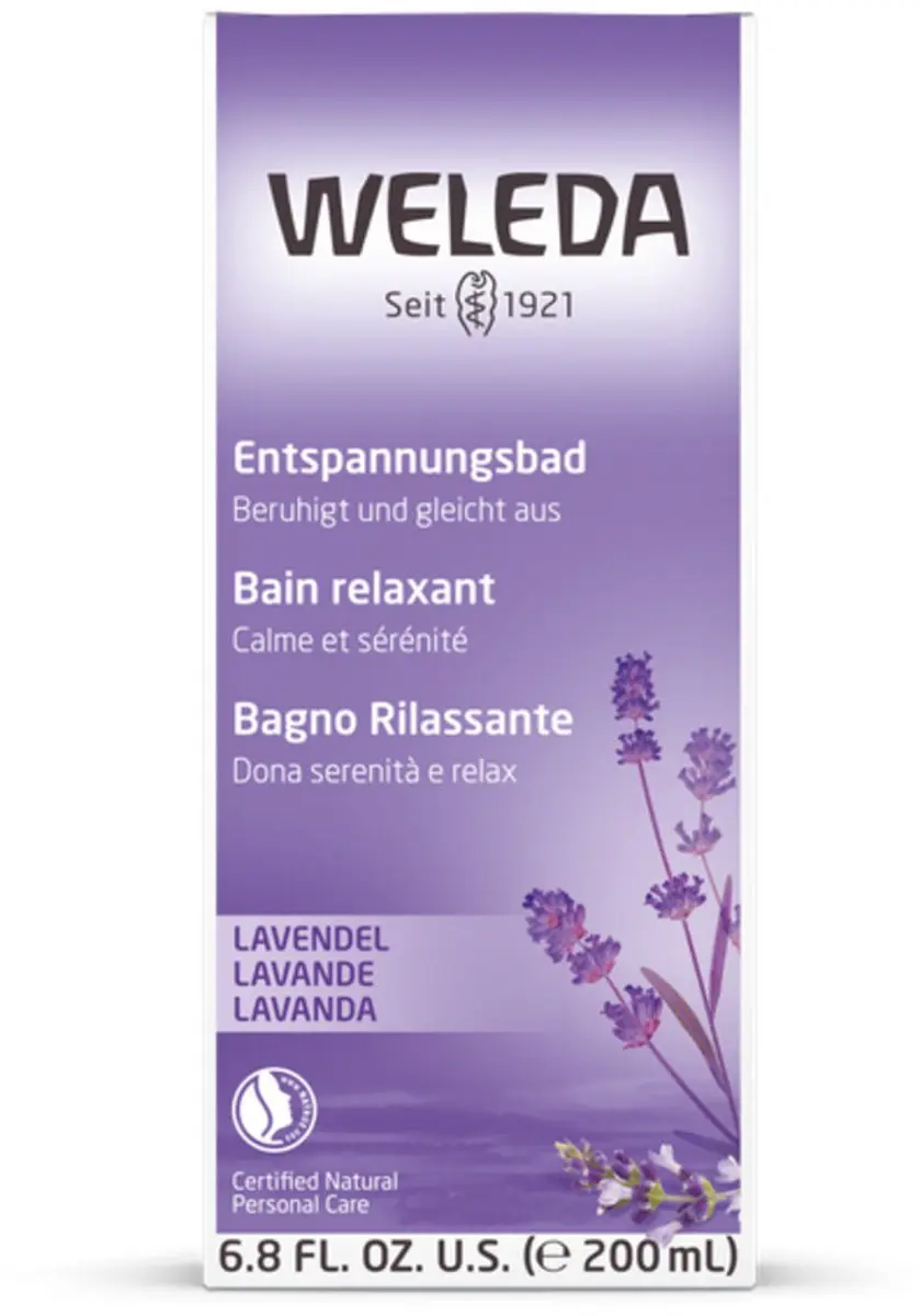 Weleda Ontspanningsbadmelk Lavendel 200ml - 4 Stuks