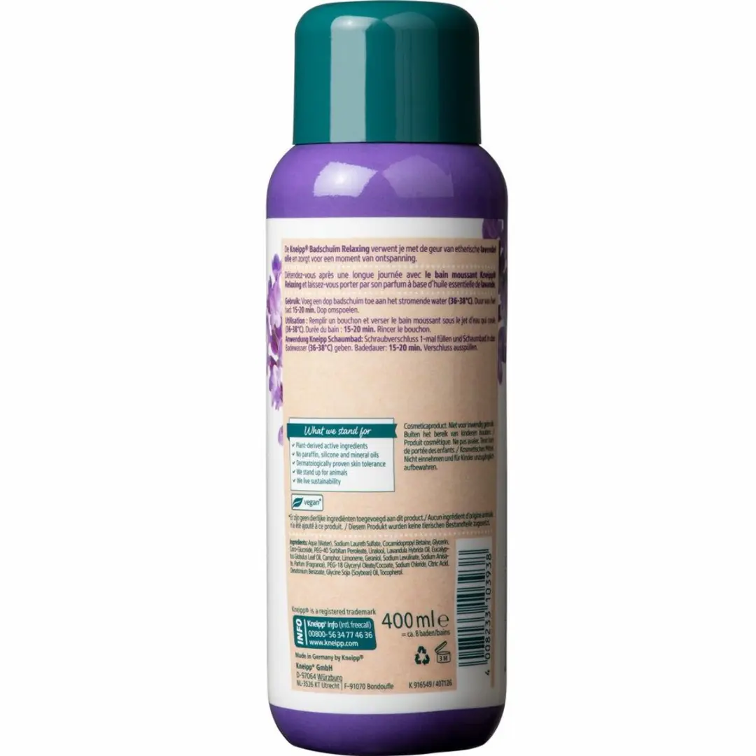 Kneipp Badschuim Lavendel 400ml - 20 Stuks