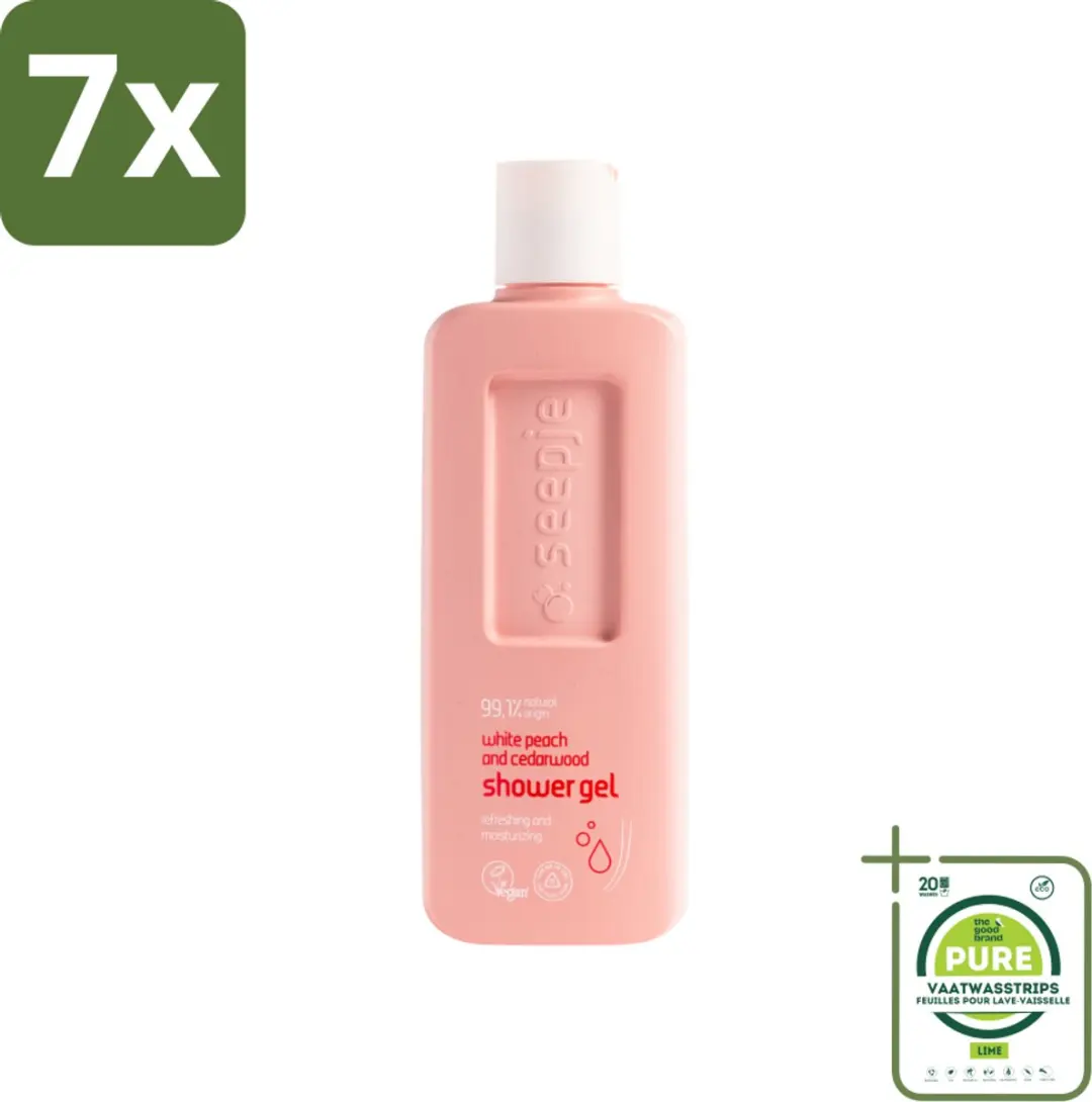 Seepje Douchegel Witte Perzik & Cederhout 2100ml