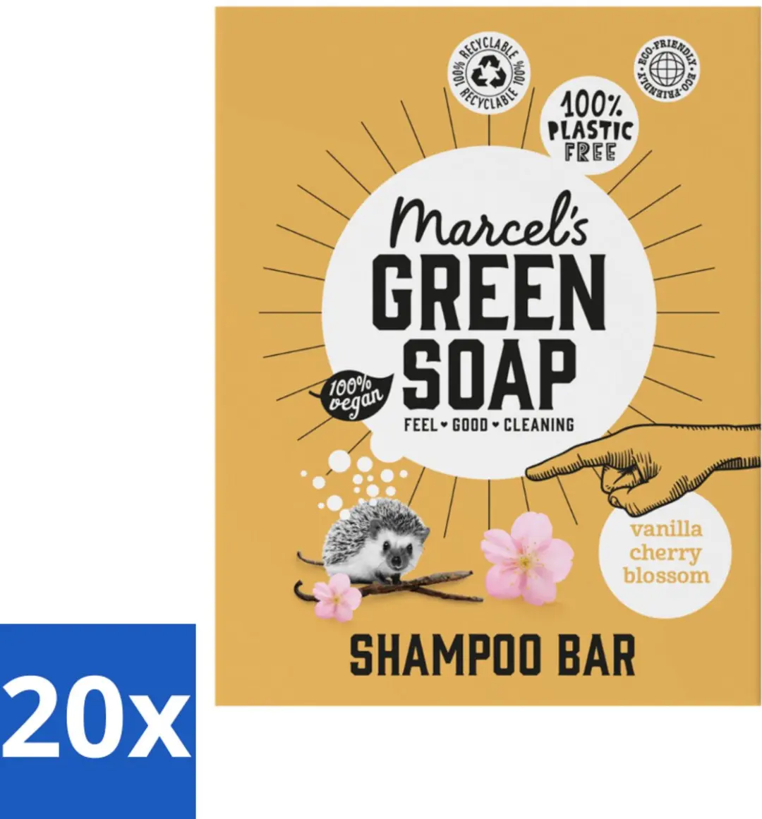 Marcel's Green Soap Shampoobar Vanilla & Cherry Blossom