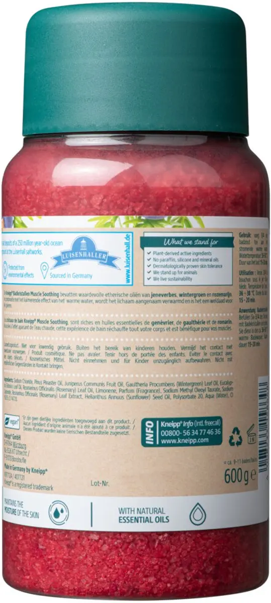 Kneipp Muscle Soothing Badzout Jeneverbes 600g - 12 Stuks