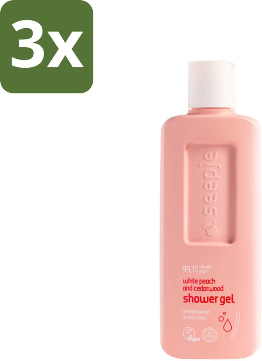 Seepje Douchegel Witte Perzik & Cederhout 300ml