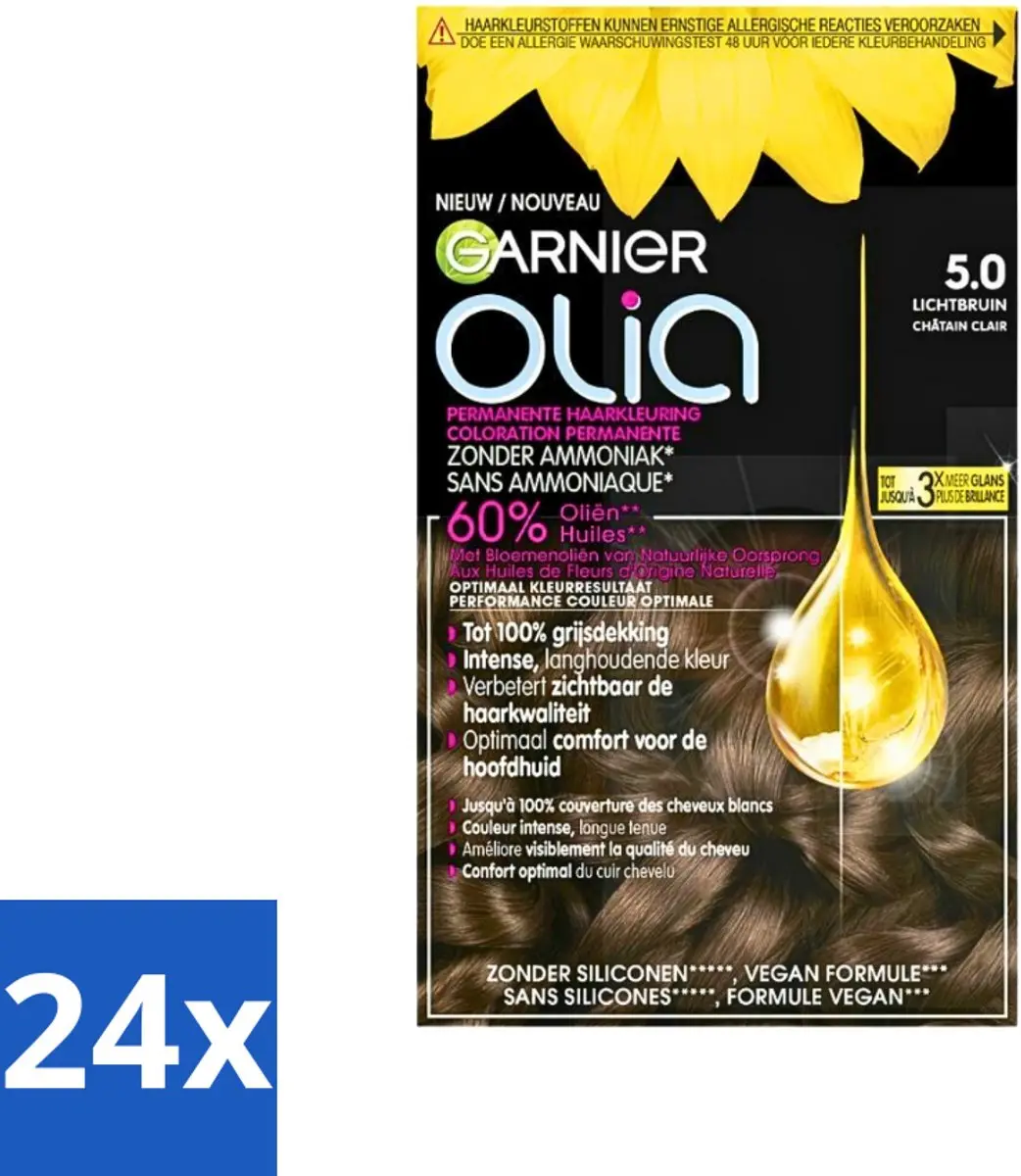Garnier Olia 5 Haarkleuring Lichtbruin