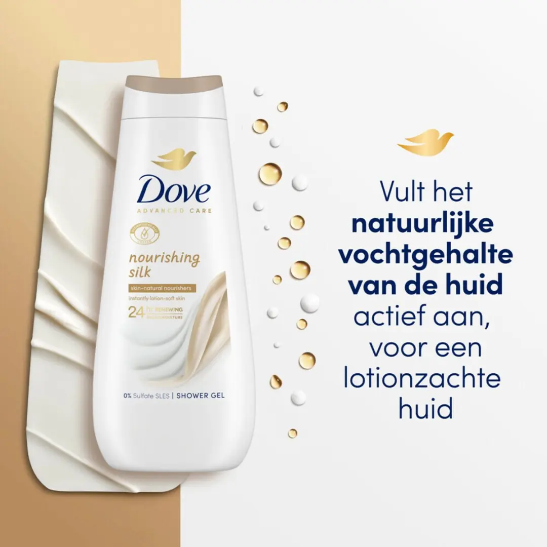 Dove Nourishing Silk Douchecrème 225ml - 10 Stuks