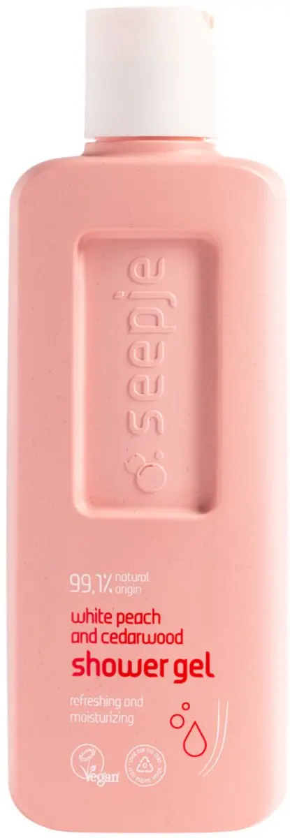 Seepje Douchegel Witte Perzik & Cederhout 300ml - 24 Stuks