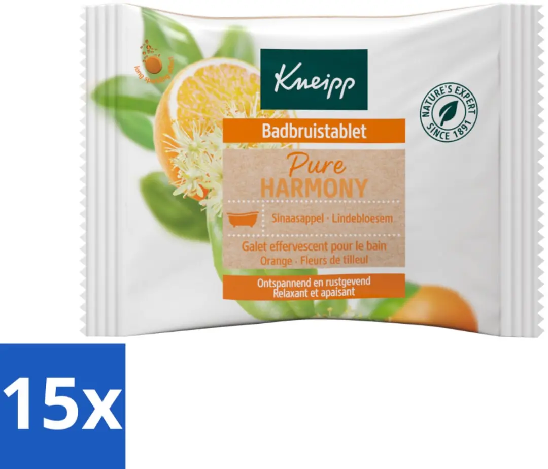 Kneipp Badbruistablet Oranje Lindebloesem