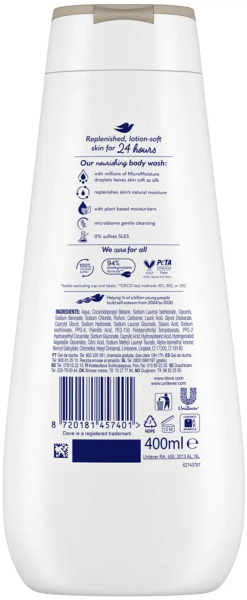 Dove Nourishing Silk Douchecrème 400ml