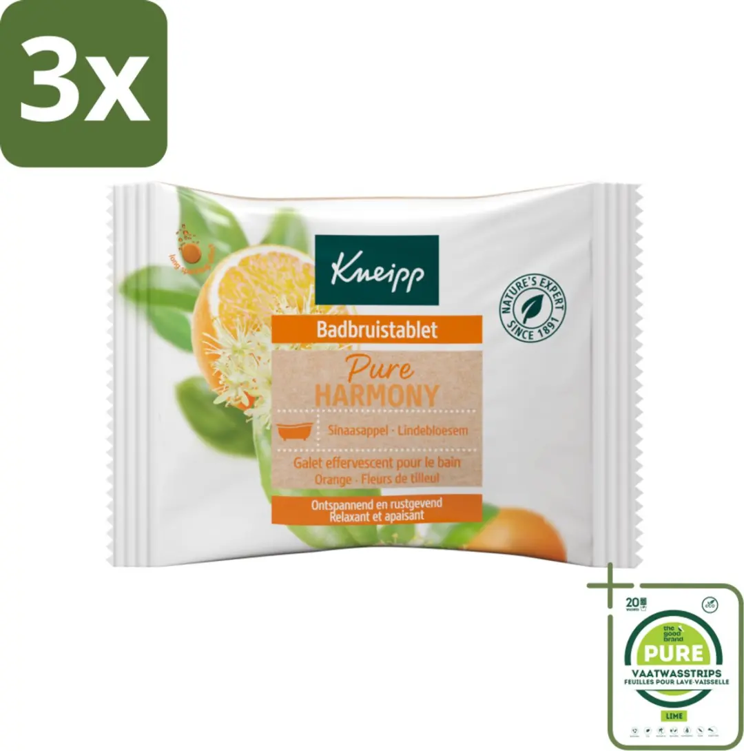 Kneipp Badbruistablet Oranje Lindebloesem