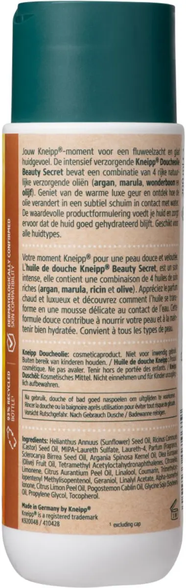 Kneipp Doucheolie Beauty Secret 200ml - 12 Stuks