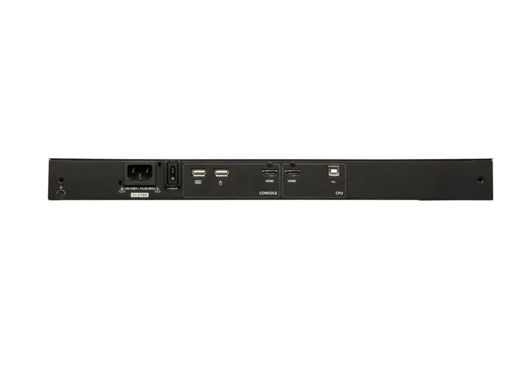 Aten CL3700NW Console USB HDMI - Duits Toetsenbord - Zwart