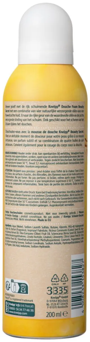 Kneipp Beauty Secret Douche Schuim 200ml - 20 Stuks