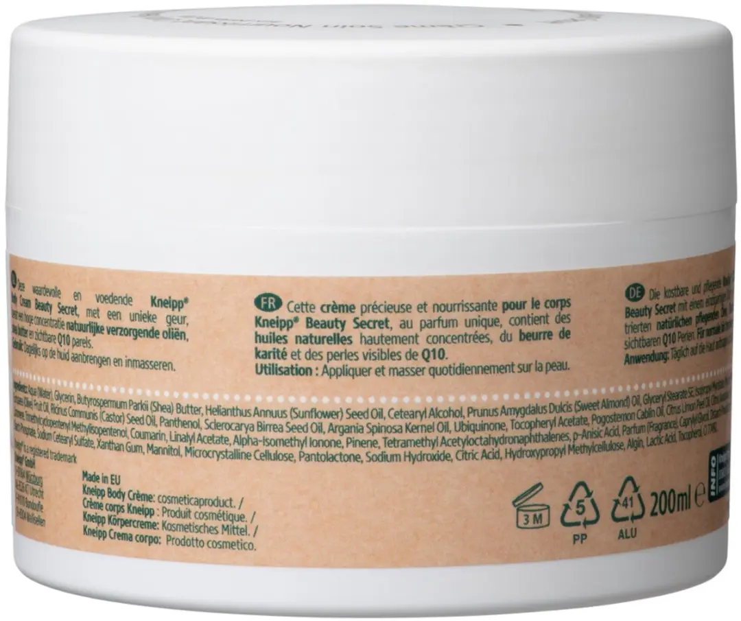 Kneipp Beauty Secret Bodycrème Q10 Parels 600ml - 3 Stuks