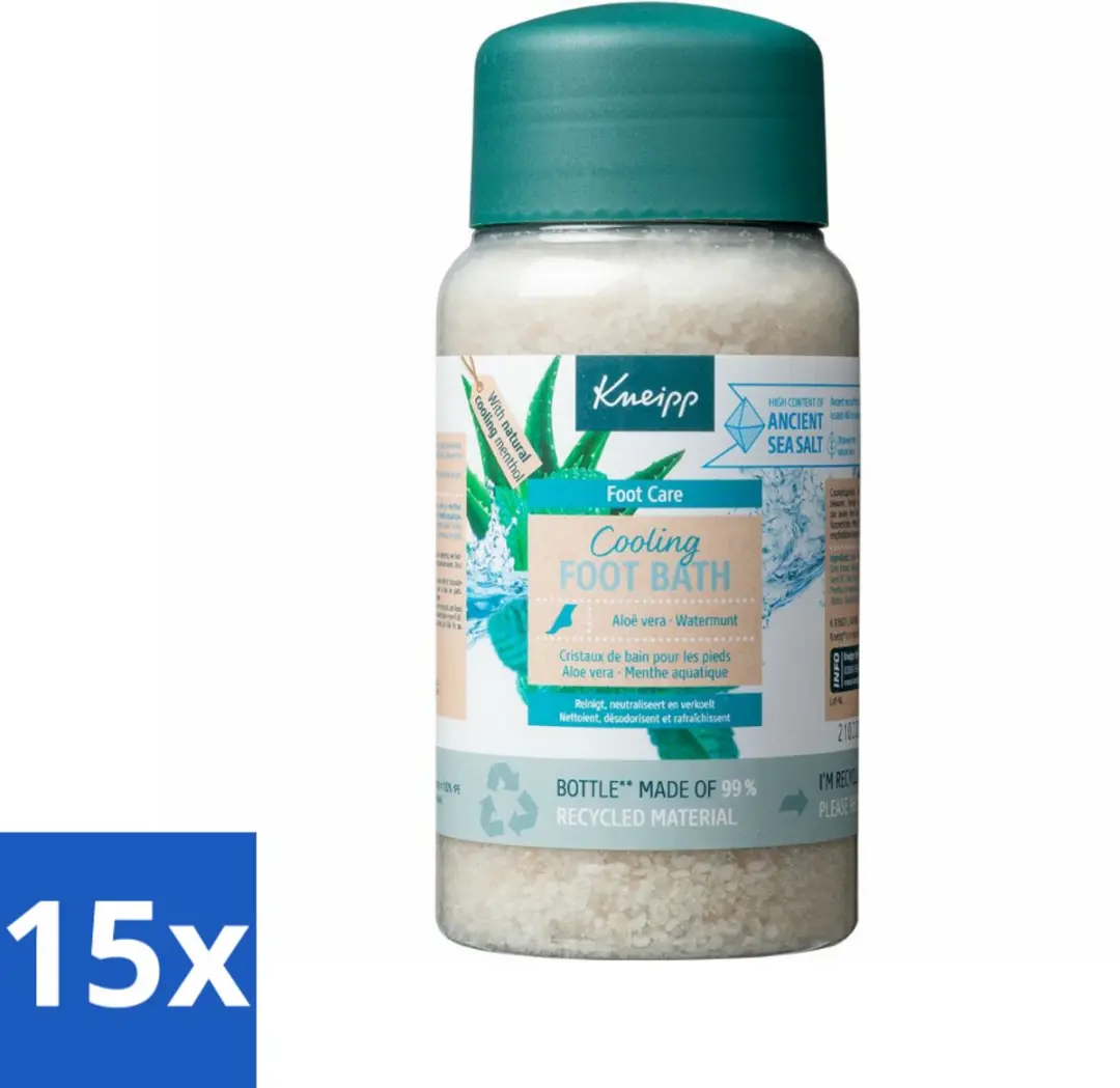 Kneipp Voetbadzout Cooling Aloe Vera & Watermunt 600g